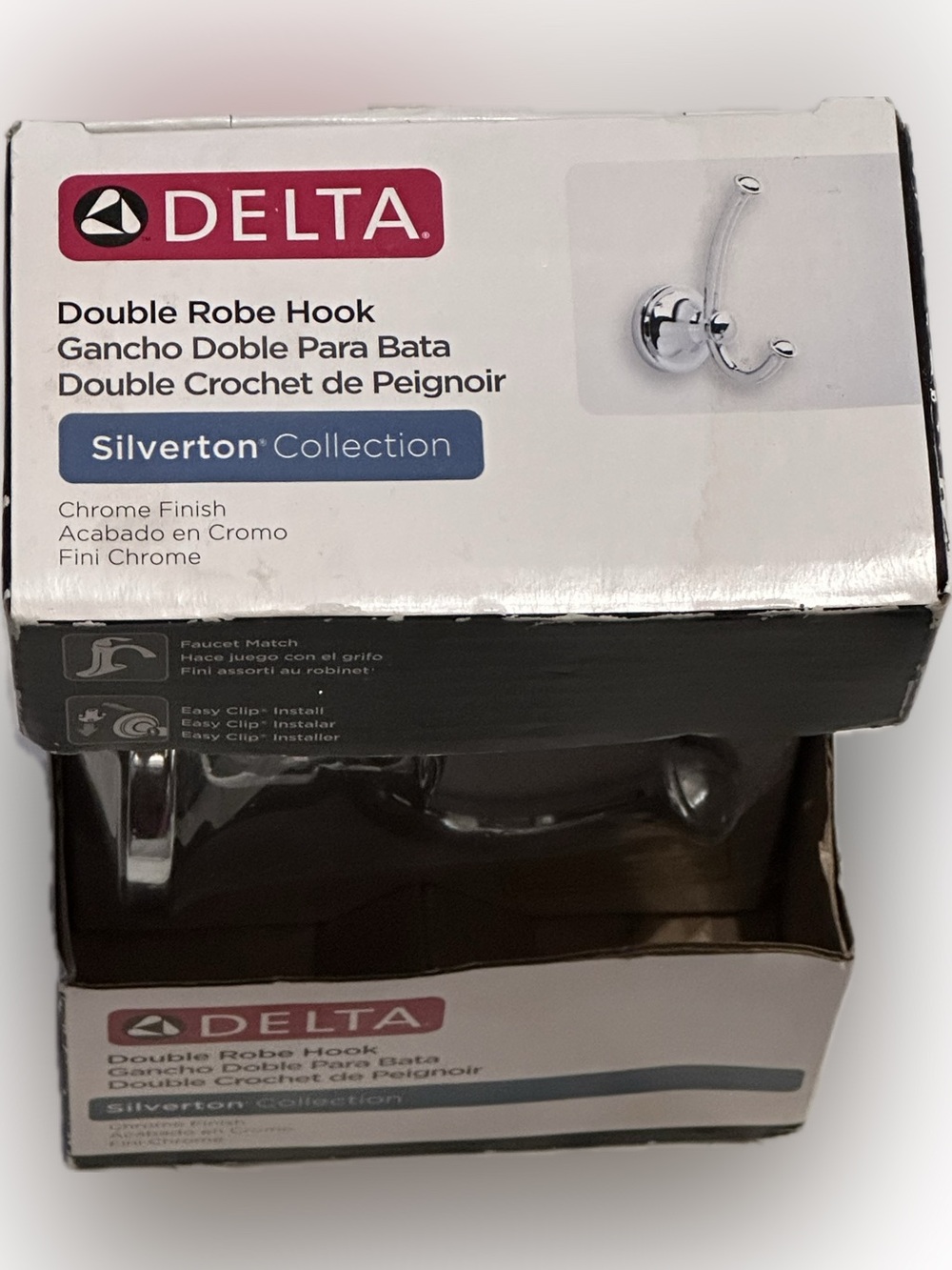 Delta Double Robe Hook Silverton Collection - Picture 4 of 4